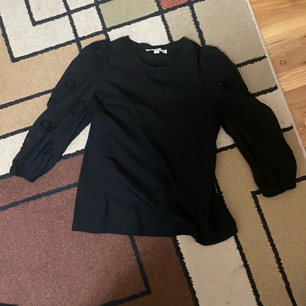 Large Black long sleeve top worn once